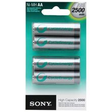 Pilha Recarregável Sony AA x 4 unidades 2500mAh NH-AA-B4EN