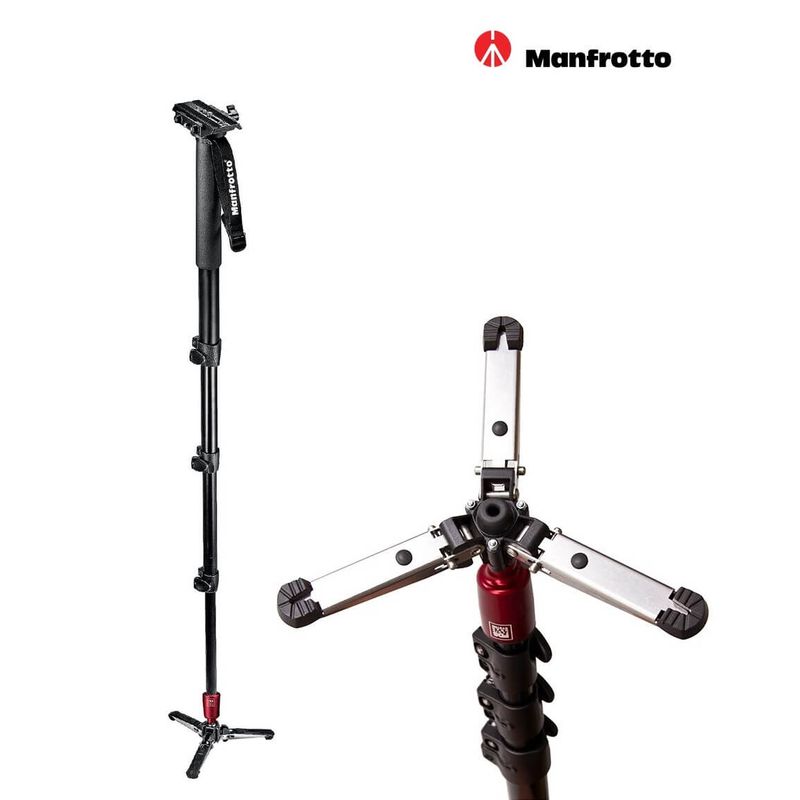 Monope-Manfrotto-562B-1-Fluido-com-Plate-de-liberacao-rapida