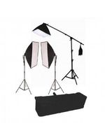 Kit-de-Iluminacao-para-Estudio-Fotografico-com-Softboxes-Girafa-e-Tripes-de-Iluminacao--110V-