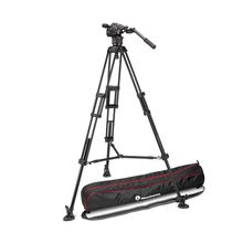 Tripé de Manfrotto 546BPro com Cabeça para Vídeo Manfrotto Nitrotech N8 para 8kg (MVkN8TWINM)