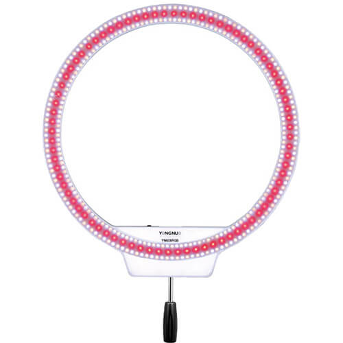 Iluminador-LED-Ring-Light-Yongnuo-YN608-RGB-Bi-Color-de-3200-ate-5500KIluminador-LED-Ring-Light-Yongnuo-YN608-RGB-Bi-Color-de-3200-ate-5500K