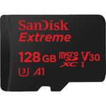 Cartao-MicroSDXC-SanDisk-Extreme-128Gb-de-100Mb-s-Casse10-UHS-3-e-A1