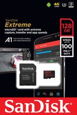 Cartao-MicroSDXC-SanDisk-Extreme-128Gb-de-100Mb-s-Casse10-UHS-3-e-A1