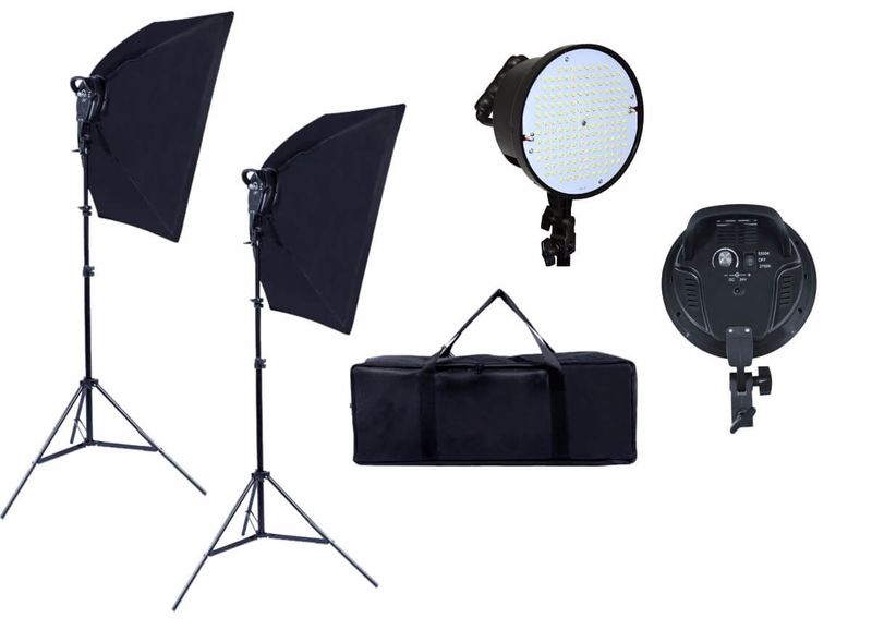 Kit-de-Iluminacao-Luz-Continua-em-LED-para-Estudio-Fotografico