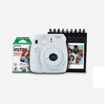 Kit-Camera-Instantanea-Instax-Mini-9-Fujifilm-com-Porta-Fotos-e-Filme-10-Poses---Branco-Gelo