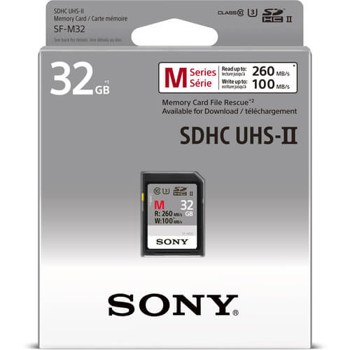 Cartao-SDXC-32Gb-Sony-UHS-II-U3-Serie-M-de-260Mb-s--Classe10-