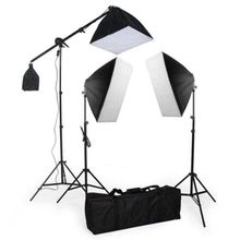 Kit de Iluminação Greika PK-SB03 com 3 pontos para Estúdio Fotográfico (110V)