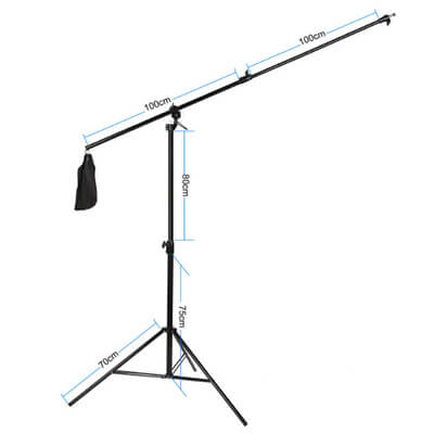 Girafa-2-em-1-Suporte-de-Luz-Multiboom-e-Refletor-LS-16-Light-Stand--4m--