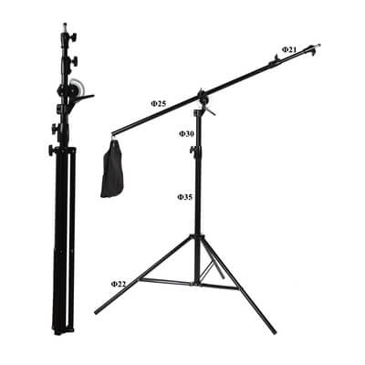 Girafa-2-em-1-Suporte-de-Luz-Multiboom-e-Refletor-LS-16-Light-Stand--4m-