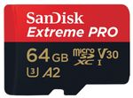 Cartao-MicroSDXC-64Gb-SanDisk-Extreme-Pro-de-170Mb-s-Classe10-UHS-3-e-A2