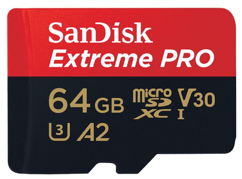 Cartao-MicroSDXC-64Gb-SanDisk-Extreme-Pro-de-170Mb-s-Classe10-UHS-3-e-A2