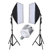 Kit de Iluminação de Led 30W com 2 Softbox para Estúdio Fotográfico e Newborn (Bivolt)