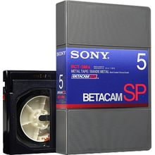 Fita Cassette Sony BCT-5MA Betacam SP Vídeo 5 Minutos (Pequena)