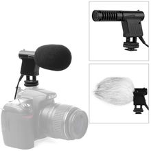 Microfone Shotgun Boya BY-VM01 Estéreo Unidirecional para DSLR e Filmadoras