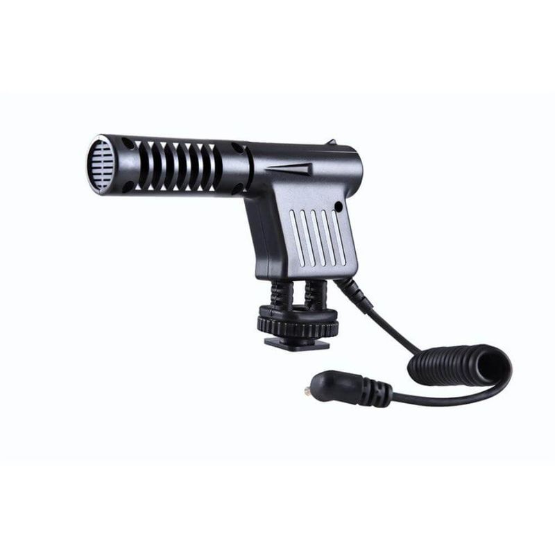 Microfone-Shotgun-Boya-BY-VM01-Unidirecional-para-Cameras-DSLR-e-Filmadoras