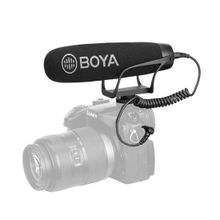 Microfone Shotgun Boya  BY-BM2021 para DSLR e Smartphone