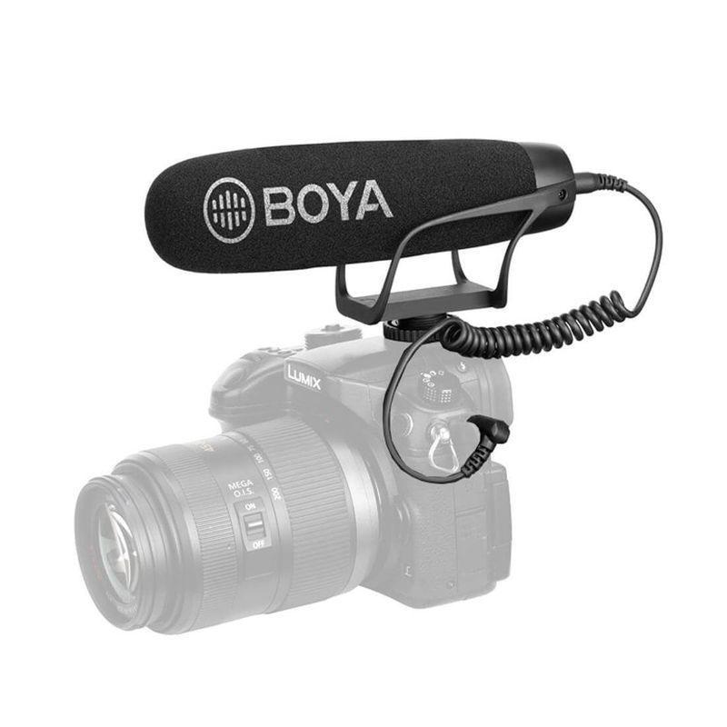 Microfone-Shotgun-Direcional-Boya-BY-BM2021-para-Cameras-DSLR-e-Filmadoras