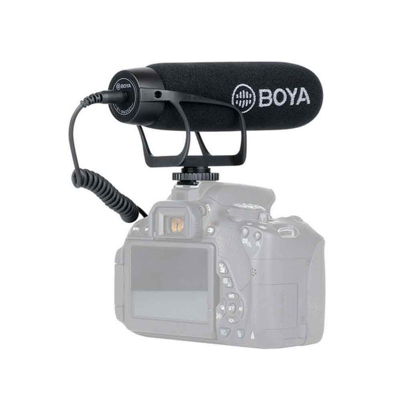 Microfone-Shotgun-Direcional-Boya-BY-BM2021-para-Cameras-DSLR-e-Filmadoras