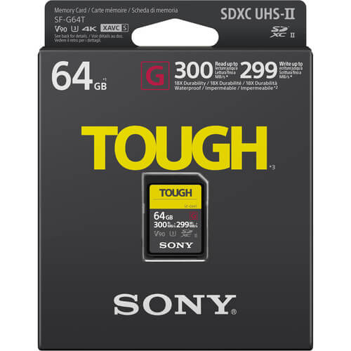 Cartao-SDXC-Sony-64GB-SF-G-Tough-Serie-G-UHS-II-300-MB-s