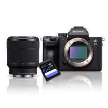 Kit Sony a7III Mirrorless + Lente Sony FE 28-70mm (SEL2870) + Cartão SDXC 64Gb