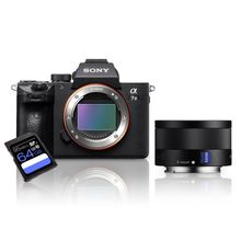 Kit Sony a7III Mirrorless + Lente Sony FE 35mm ZA (SEL35F28Z) + Cartão SDXC 64Gb