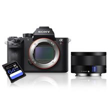 Kit Sony a7R II Mirrorless + Lente Sony FE 35mm ZA (SEL35F28Z) + Cartão SDXC 64Gb