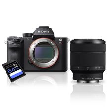 Kit Sony a7R II Mirrorless + Lente Sony FE 28-70mm (SEL2870) + Cartão SDXC 64Gb