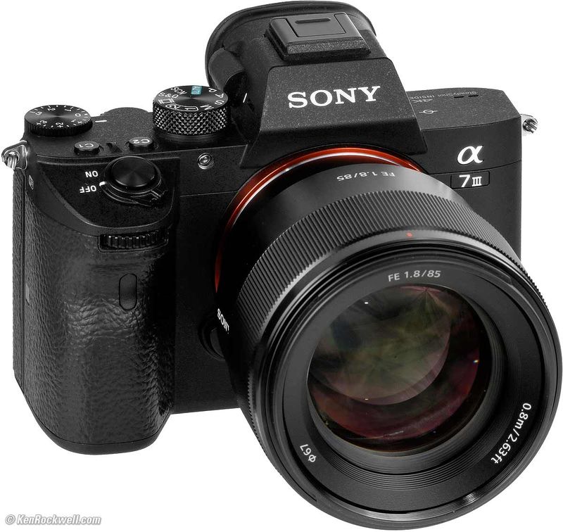 Kit-Sony-a7III-Mirrorless---Lente-Sony-FE-85mm---Filtro-UV-67mm---Cartao-SDXC-32Gb-de-95Mb-s