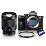 Kit-Sony-a7III-Mirrorless---Lente-Sony-FE-24-70mm-T----Filtro-UV-67mm---Cartao-SDXC-32Gb-de-95Mb-s