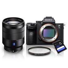 Kit Sony a7III Mirrorless + Lente Sony FE 24-70mm T* + Filtro UV 67mm + Cartão SDXC 32Gb de 95Mb/s