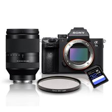 Kit Sony a7III Mirrorless + Lente Sony FE 24-240mm OSS + Filtro SkyLight 72mm + Cartão SDXC 32Gb de 95Mb/s