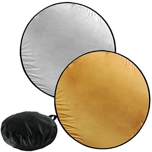 Rebatedor-Circular-2-em-1-Prata-e-Dourado-Ouro-de-80cm-Dobravel-