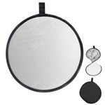 Rebatedor-Circular-2-em-1-Branco-e-Prata-de-100cm-Dobravel-