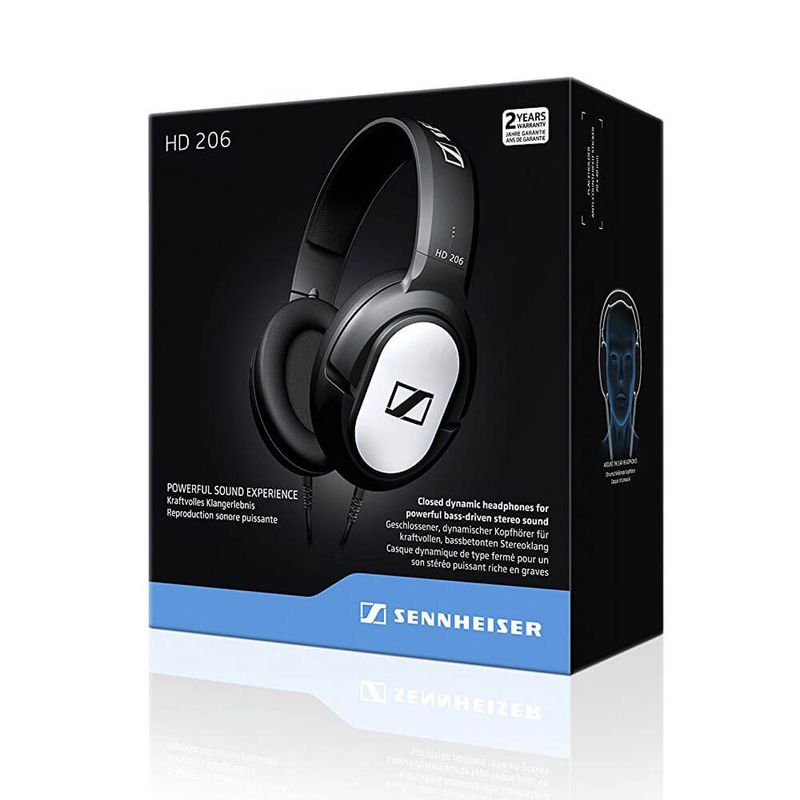 Fone-de-Ouvido-HeadPhone-Sennheise-Hd206-Over-Ear-Stereo-HiFi