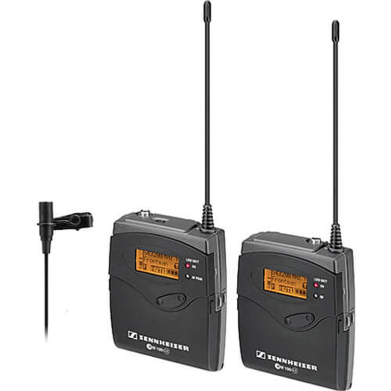 Kit-Microfone-Sem-Fio-Lapela-ME2-Sennheiser-EW-112-P-G3-Wireless-com-Montagem-de-Camera--626-668MHz-