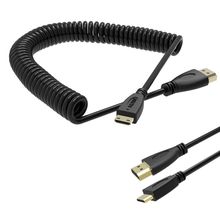 Cabo Espiral HDMI x Mini-HDMI 2.0 4K de Alta Velocidade (30cm)