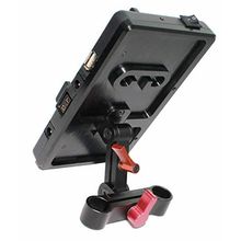 Placa de Montagem Bateria V-Mount 5D2 WF-VF4 com Montagem de Haste de 15mm