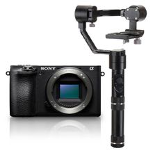 Kit Sony A6500 Mirrorless 4K +  Estabilizador Inteligente Zhiyun Crane M Gyro Movie com 3 Eixos