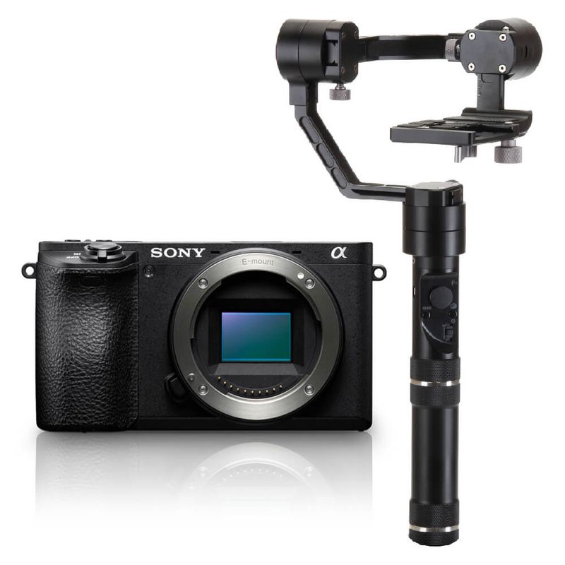 Kit-Sony-A6500-Mirrorless-4K----Estabilizador-Inteligente-Zhiyun-Crane-M-Gyro-Movie-com-3-Eixos