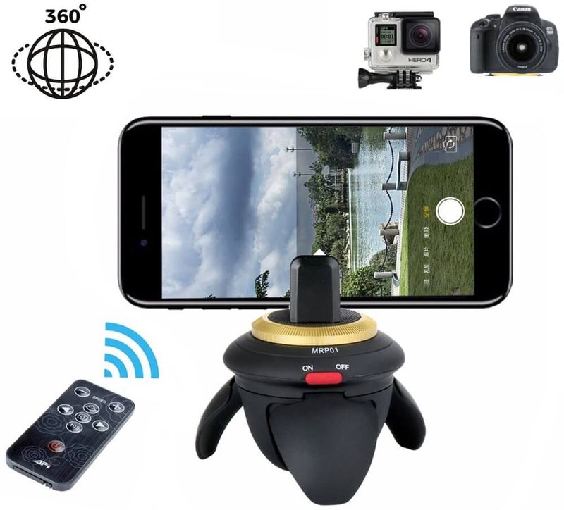 Mini-Cabeca-Panoramica-Motorizada-AFI-MRP01-Rotacao-de-360°-para-Cameras-e-Smartphones