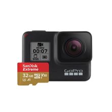 Kit Câmera GoPro HERO 7 Black 4K + Cartão 32Gb Sandisk Extreme