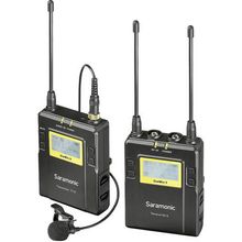 Sistema Microfone de Lapela Omni Wireless Saramonic UwMic9 para Montagem em Câmera (514 a 596 MHz)