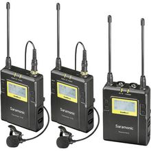 Sistema Duplo Microfone Lapela Saramonic UwMic9 Wireless Montagem em Câmera (514 a 596MHz)