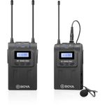 Sistema-Microfone-Lapela-Sem-Fio-Boya-BY-WM8-Pro-K2-Wireless-de-Dois-Canais-UHF