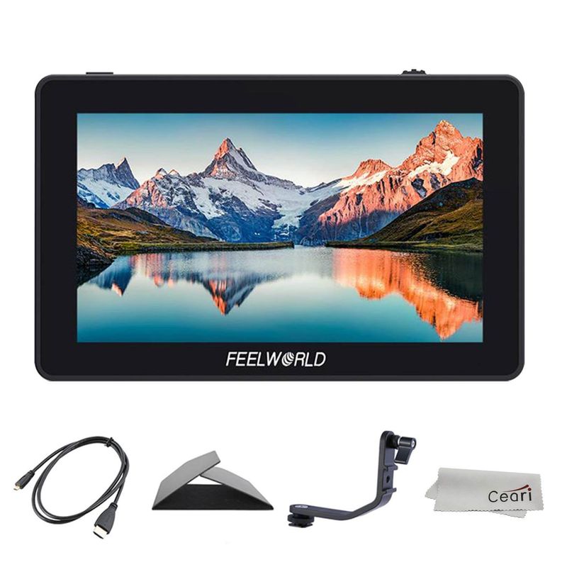 Monitor-de-Camera-TouchScreen-F6-Plus-de-5.5--Full-HD-HDMI-com-Suporte-4K-e-3D-Lut