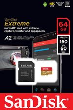 Cartao-MicroSDXC-SanDisk-Extreme-64Gb-UHS-I-160Mb-s-A2-com-Adaptador-SD-