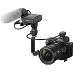 Kit-Microfone-Shotgun-Sony-XLR-K3M-com-Canal-Duplo-Digital-com-Adaptador-XLR