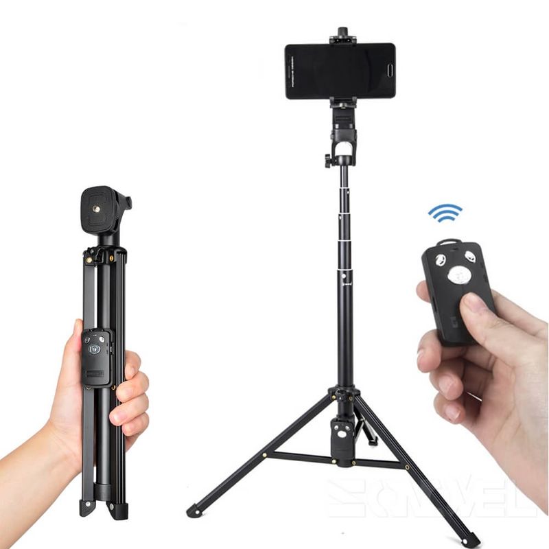 Bastão de Selfie SmartPhone Yunteng VCT-1688 2 em 1 Bastão e Mini Tripé de mesa com Controle Remoto