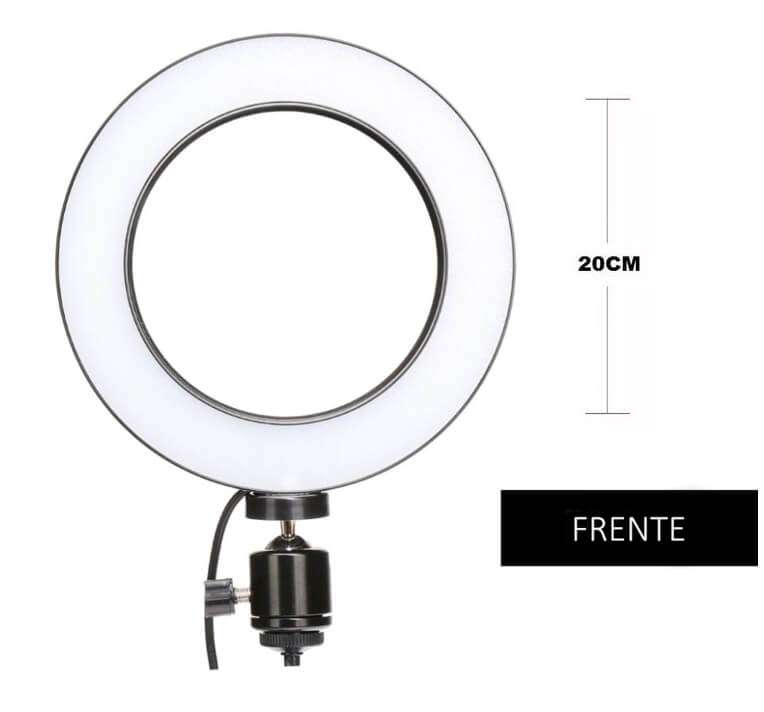 Iluminador-de-Led-Circular-8--Bi-Color-Video-Ring-Light-20cm-USB--3200-5500K-