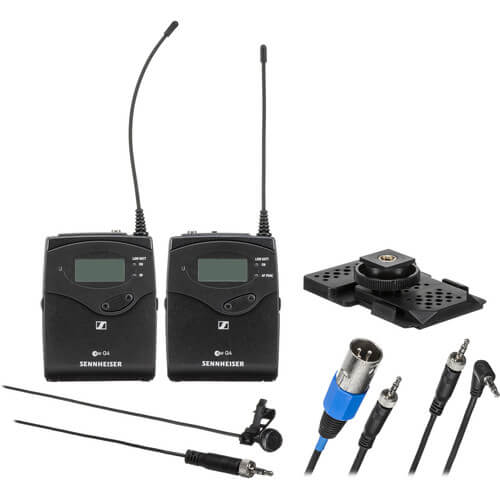 Sistema-Microfone-de-Lapela-Se-Fio-Sennheiser-EW-122P-G4-Wireless-para-Montagem-em-Camera